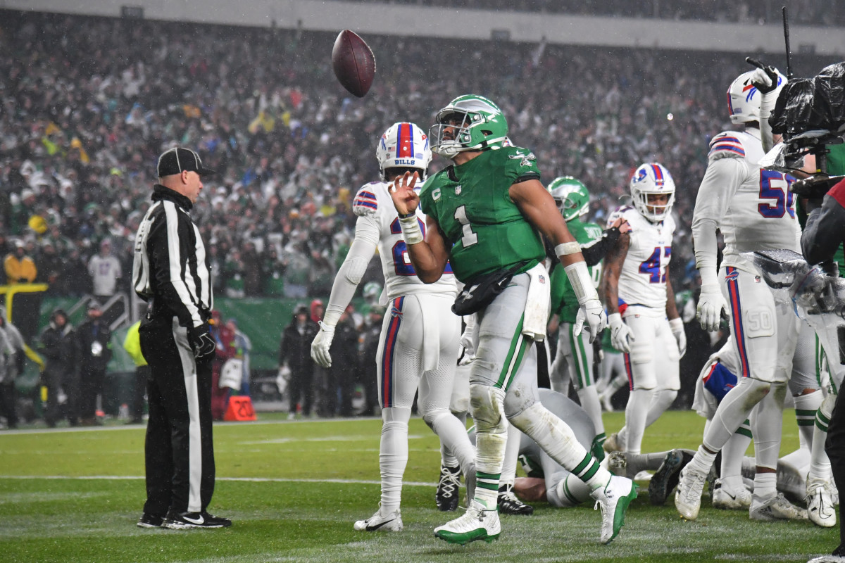 Jalen Hurts has recorded 29 total touchdowns this season while leading the Philadelphia Eagles to a 10-1 record. 
